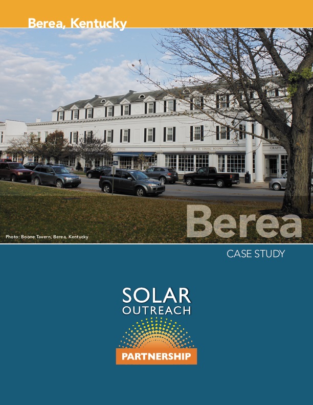 Solar Case Study Berea Ky Icma Org